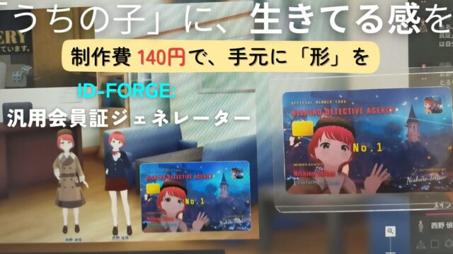 自探・オリキャラ・うちの子のグッズを作れる会員証作成アプリID_FORGE